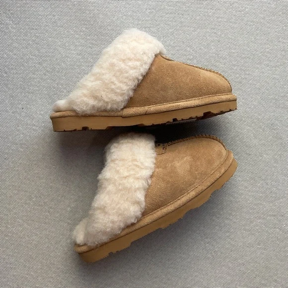 Pawz Suede Scuff Slipper Outdoor Slippers Bearpaw Fur Slippers